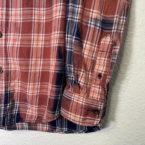 Blink 182 Shirt Adult Medium Bunny Graphic Band Logo Handmade Bleach Flannel - Picture 6 of 15